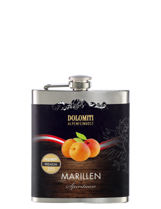 Marillen Premium Spirituose im Flachmann