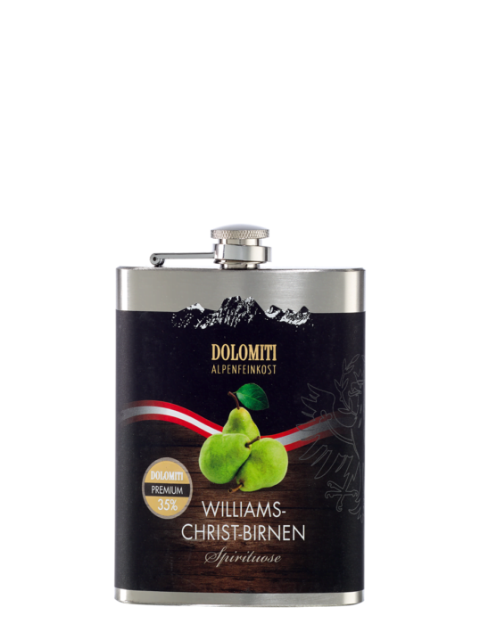 Williams-Christ-Birnen Premium Spirituose im Flachmann